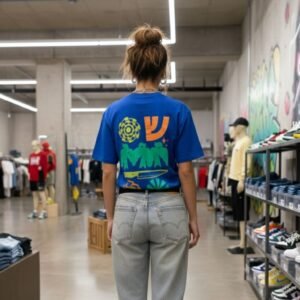 T-shirt FREE BIRD (Bleu)