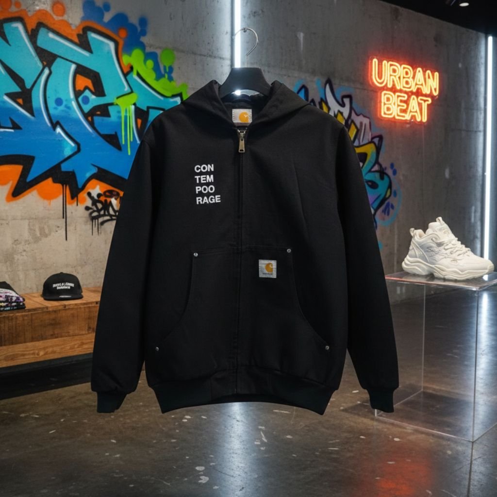 HOODED REWORK — Veste unisexe à capuche custom (Pièce unique) – Image 2